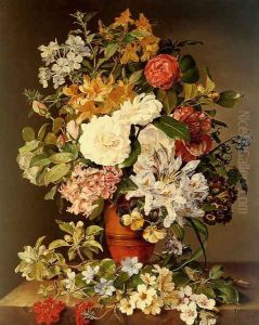 Stilleben Mit Blumen (Still life with flowers) by Pauline Koudelka-Schmerling