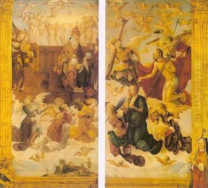 Christ and the Virgin before God the Father by Hans Suss von Kulmbach