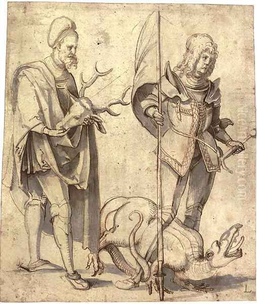 Saint Hubert and Saint George - view 1
