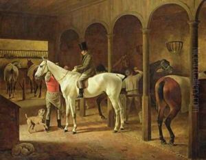 In a Stable by Franz Kruger