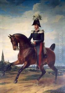 Equestrian Portrait of Frederick William III by Franz Kruger