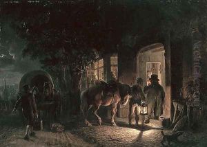 In front of the Pub by Hermann Kauffmann