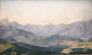 Mountain Valley in Oberbayern by Hermann Kauffmann