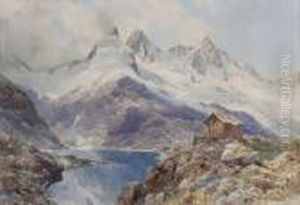 Zillertal - Blick Uber Den Unteren Wildgerlossee Auf Die Reichenspitzgruppe