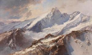 Blick Auf Den Grosglockner Vom Grosen Wiesbachhorn. Blick Auf Den Grosglockner Vom Grosen Wiesbachhorn.