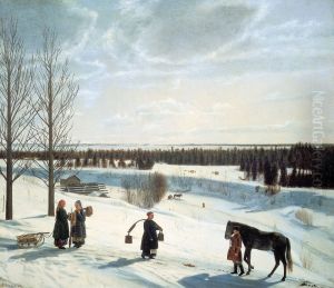 Russian Winter 1827 by Nikifor Krylov