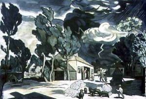 Landscape with Storm by Nikifor Krylov