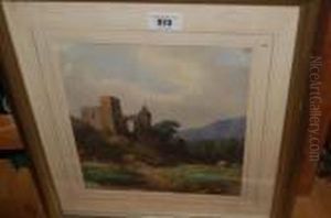 Viewof An Alpine Castle by Edward Theodore Compton