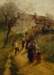 A Spring Day by Friedrich Kallmorgen