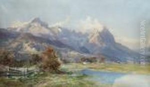 An Alpine Valley by Edward Theodore Compton