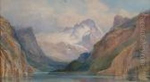 Alpine Scene With Foreground Lake Alpine Scene With Foreground Lake