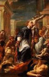 Die Apotheose Des Heiligen Karlborromaus by Sebastiano Conca