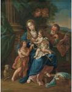 Sacra Famiglia Con San Giovannino by Sebastiano Conca