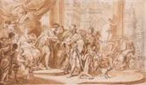Salomone E La Regina Di Saba by Sebastiano Conca