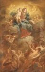 The Madonna And Child by Sebastiano Conca
