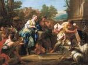Jacob And Rachel At The Well by Sebastiano Conca