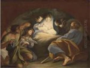 The Adoration Of The Shepherds, In A Feigned Arch The Adoration Of The Shepherds, In A Feigned Arch