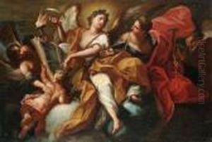 Clio Acknowledged By Fame by Sebastiano Conca