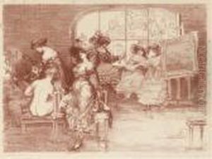 La Vie De Boheme, From The Carnival Set by Charles Edward Conder