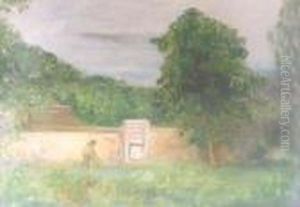 A Walled Gardenin Surrey by Charles Edward Conder