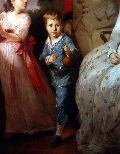 Thomas William Fortnom holding an orange by Tilly Kettle