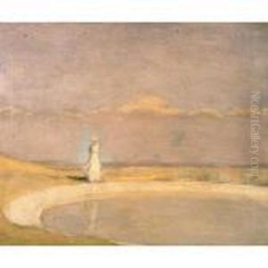 Lettie By The Pool by Charles Edward Conder