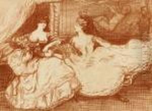 Gossip by Charles Edward Conder
