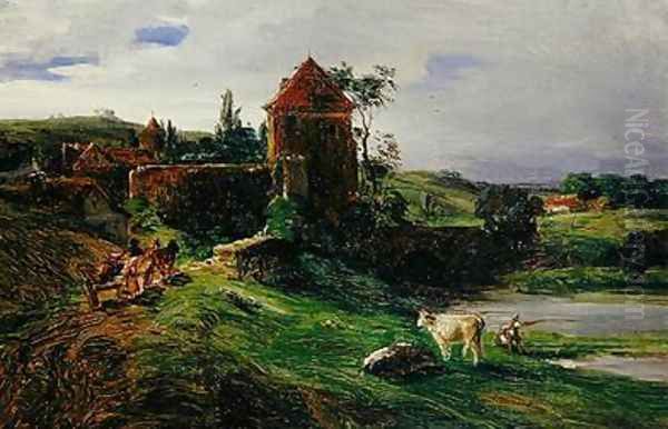 Landscape with a Bridge near Landsberg an der Warthe - view 1