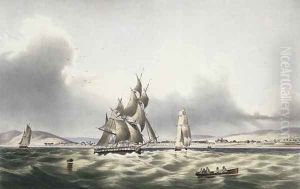 Vessels Leaving Port Royal by Joseph Bartholomew Kidd