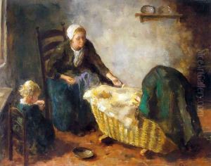 Amusing the Baby by Jacob Simon Hendrik Kever