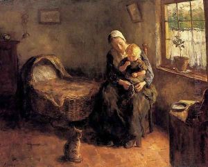 Dressing The Baby by Jacob Simon Hendrik Kever