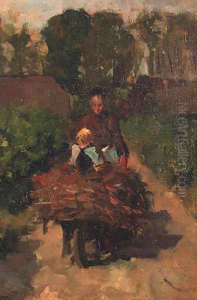 A ride on father's wheel-barrow - view 1