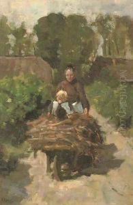 In the wheelbarrow by Jacob Simon Hendrik Kever