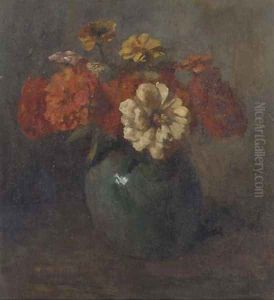 A colourful bouquet by Jacob Simon Hendrik Kever