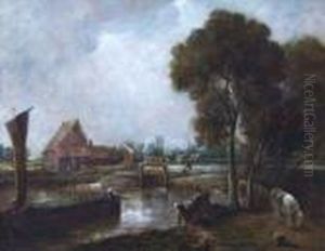 Dedham Mill by John Constable