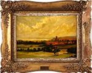 Landscape With Distant Church by John Constable