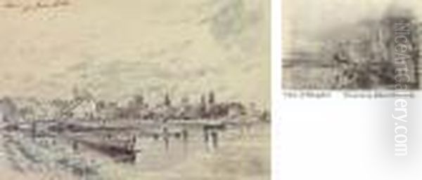 View Of Reading From The River, Oxfordshire - view 1
