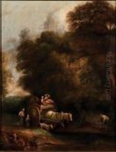 Crossing The Stream by John Constable