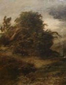 Wooded River Landscape by John Constable