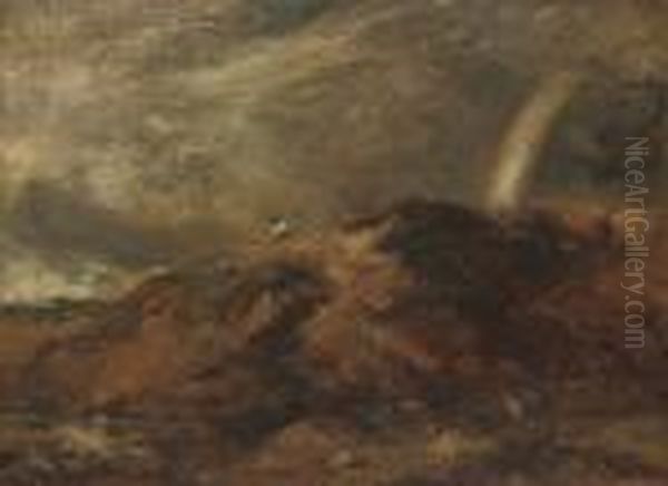 A View Of Hampstead Heath With A Rainbow - view 1