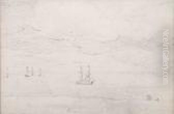 Coastal Scene With Ships - view 1