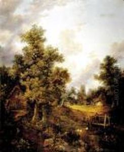 Pond Near Salisbury by John Constable