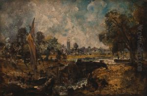 Dedham Lock by John Constable