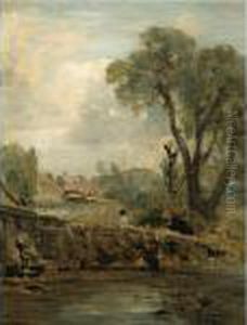 Flatford Mill From The Tow Path by John Constable