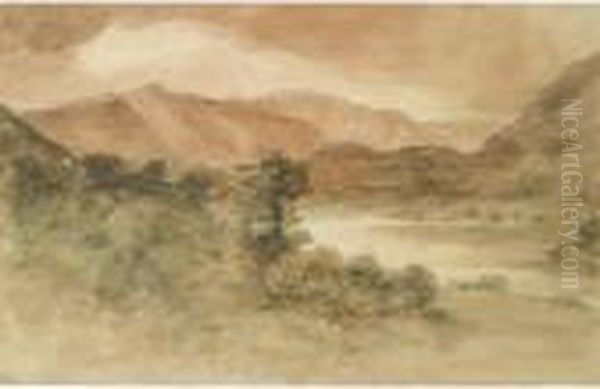 Looking South From Near Red Brow Towards Rosthwaite - view 1