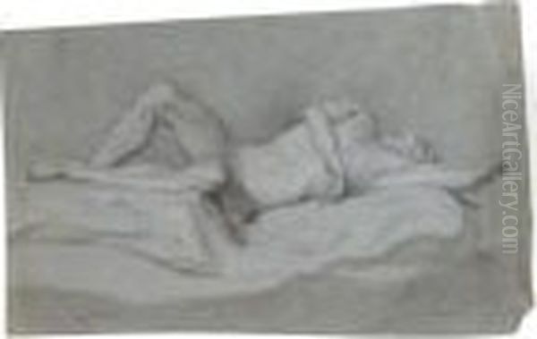 Study Of A Male Nude - view 1