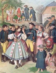 Village Fete in Bohemia by Albert Kretschmer