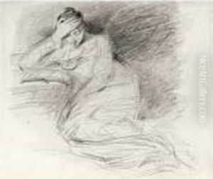 Study Of A Girl Reading by John Constable