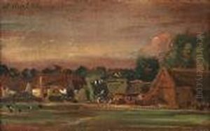 A Sketch Of East Bergholt From East Bergholt House