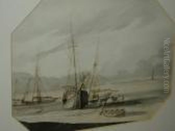 Boats And Horses On The Shore - view 1